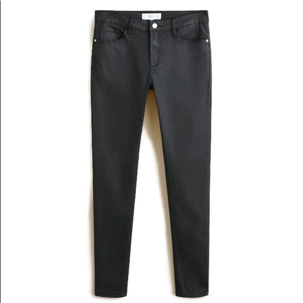 Mango Belle Waxed Skinny Jeans SZ US 10